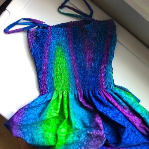 LaLeeLa Girl’s Sundress Purple, Blue, Green